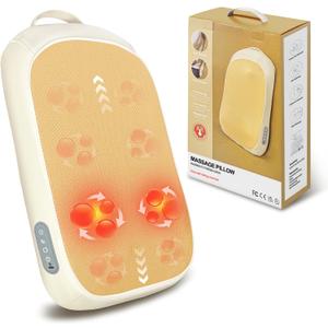 Shiatsu Back and Neck Massager for Pain Relief Deep Tissue, Up and Down Rolling Back Massager with Heat, Cordless Kneading Massage for Office Home Car, Birthday Gifts for Women Men Mom Dad
