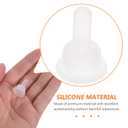 2 x 40pcs Pet Nurser Nipples Silicone Replacement Pacifiers - Soft Pet Food Feeding Bottle Nipple Pacifier for Kitten Puppy Rabbit Chinchillas Small Animals Nursing Suckling Tool Accessory Supplies