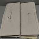 Underbed Storage Box with Lid, Foldable Clothes Organizers, Home Organising Baskets for Clothes, Shoes, Blankets, Pillows, 14.9x10.2x5.9Inches, Beige, 2 Pack