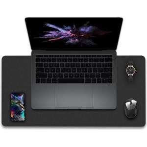 47.2" x 23.6" Large Desk Pad Mat - Non-Slip PU Leather Desk Mat, Large Mouse Pad, Computer Mat for Keyboard Mouse, Waterproof Desk Writing Mat, Desk Blotter Mat for Work (Dark Green)
