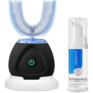 FULYA Automatic Toothbrush with Teeth Whitening Mousse, Electric Tooth Brush for Adult, 360 Auto ToothBrushes Waterproof, Rechargeable Electric Tooth whitening Brush