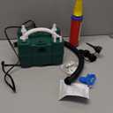 Balloon Pump 3-in-1 Electric Air Pump for All Balloons& Inflatables, Triple Inflating Ports for Latex 260q Foil Mylar Balloon Inflation, Quick-Fill Inflator Deflator for Pool Floats Air Beds (Green)