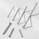 Cotter Pin Assortment Kit 365 Pcs, 304 Stainless Steel 4 Sizes Cotter Pins, Hardware Pins for Automotive Trailer Lawnmower Truck Farm Tractor