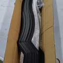 Akenow 61 Pack Metal Deck Spindles, 36"X1", Heavy Duty Railing, Wave Arc Baluster with Black Screws, Stylish for Outdoor Stair Porch