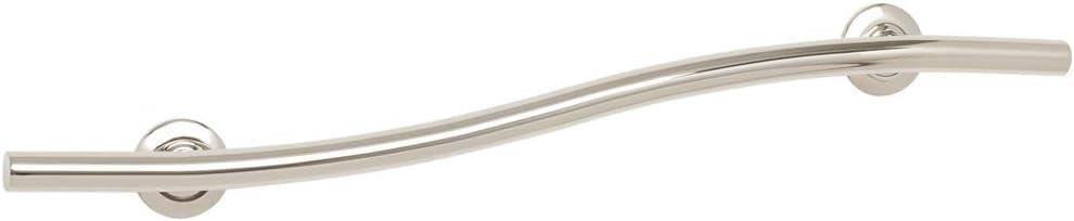 Seachrome 48 inch Bathroom Wave Grab Bar Satin Finish
