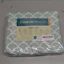 Comfort Spaces 100% Cotton Sheet Set Breathable, Lightweight, Soft with 12" Elastic Pocket Fits up to 14" Mattress, All Season Cozy Bedding, Matching Pillow Case, Twin Scales 3 Piece