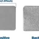 Happizza 100 Sets 50mm/1.97 inch Fridge Magnet Button Maker Supplies for Square-Shaped Button Maker Machine 50mm, Includes Metal Cover, Plastic Back Cover, Soft Magnet, Clear Film&Blank Paper
