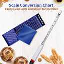CIMALAB Hydrometer Alcohol Meter, Hydrometer Alcohol 0-200 Proof and Tralle Hydrometer, Alcohol Proof Tester for Liquor/Moonshine/Proofing Distilled/Spirits/Distilled Alcohol Proof