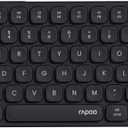 Rapoo E9050L Multi-Device Wireless Keyboard, Blade-Series E9050L 78-Key Ultra-Thin Keyboard, Support 4 Devices, Low-Profile, Quiet, USB-C, Rechargeable, Al-Alloy Frame, for Windows/Mac/Linux/Chrome