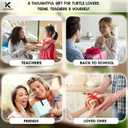 Positive Turtle Jar  Funny Birthday Christmas Gifts for Women Men Teens Stocking Stuffers Teen Girls Son Mom Dad Daughter Sister Friend Coworkers Teachers Gifts, Sea Turtle Gift for Women