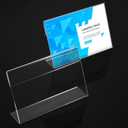 COMNICO 10 Pcs Clear Plastic Acrylic Sign Holder, 4 x 6 Inches Unbreakable Table Sign Holder L Shape Paper Menu Picture Photo Display Stand for Office Desktop School Store Restaurant