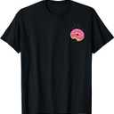 Pink Sprinkle Donut Pocket Doughnut Lovers T-Shirt, Size: L