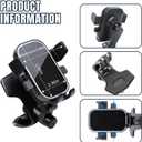 Hovom Phone Holder for Cars Dashboard, Stable Cell Phone Car Mount, 360 Degree Rotation Phones Mount Clip, Adjustable Vehicle Cellphone Holder for All Smartphones, Universal Car Accessories