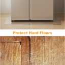 3'×4' Transparent PVC Area Mat for Hard Floors, Small Waterproof Protector for Pet Feeding Area, Under Refrigerator, Garden Corners（36x48 inch）