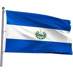 El Salvador Extra Large Flag 6x10FT Giant Salvadoran National Polyester Printed Latin America Flag With 3 Grommets For Salvadoran Themed Festival Event Parade Party Heritage Hispanic Month Decoration