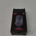 Redragon M612 Predator RGB Gaming Mouse, 8000 DPI Wired Optical Mouse with 11 Programmable Buttons & 5 Backlit Modes, Software Supports DIY Keybinds Rapid Fire Button (Black)