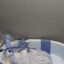 Collapsible Baby Bathtub - Large Baby Bath Tub with Thermometer & Cushion | Travel Portable Newborn Infant Bathtub | Foldable Toddler Bathtub for Baby 0 to 36 Months (Blue)