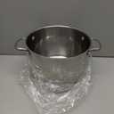 P&P CHEF 10 Quarts Cooking Stock Pot with Lid, Stainless Steel Stockpot Induction Pot for Soup, Tri-Ply Bottom & Clear Glass Lid & Double Handle, Dishwasher Safe