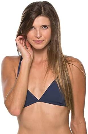 JOLYN Triangle Tie-Back Athletic Bikini Top for Competitive Swimming, Lifeguarding, Medium Coverage Women's Swimsuit Top L