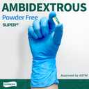 Supmedic Vinyl Disposable Exam Gloves, 4Mil Powder-Free Latex-Free Food Grade Cooking Cleaning Medical Glove Blue 100&1000 Ct