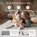 PureCozy 9x12 Grey Area Rug for Living Room Vintage Distressed