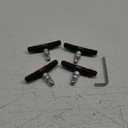 CNC 2 Pairs Bicycle V-Brake Pads, Bike 70mm V Brake Blocks Set, Cantilever Brake Pads (70mm-Red Black)