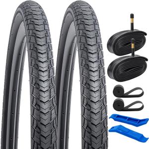 YUNSCM 2-PCS 700C Bike Tires 700x40C/42-622 Compatible with 700x38C 700x39C 700 x 40C 700x41C 700x42C Bike Bicycle Tires