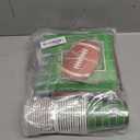 Football Party Decorations Football Party Supplies Dinner Plates Napkins Cups Banner Touchdown Tablecloth for Football Birthday Game Day Tailgate Decorations Serve 24