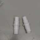 Pool Hose Adapter Connector, 1-1/4" or 1-1/2" Plastic Coupling for Swimming Pool Vacuum, Cleaner, and Filter Pump Hoses (White)
