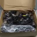 Brightever Outdoor String Lights 200FT Waterproof, Patio String Lights for Outside with 100+4 ST38 Shatterproof LED Filament Bulbs, Dimmable Hanging Lights for Christmas, Party, Cafe (2-Pack 100FT) (200FT-Warm White, Black Wire)