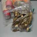 Mimorou 338 Pcs Pink and Orange Plates and Napkins Party Supplies for Guests Hot Pink Orange Tableware Include Scalloped Plates Paper Napkin Cup Spoon Fork Knife for Baby Shower, Wedding, Birthday