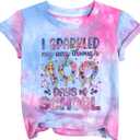 LUKYCILD Kids 100 Days of School Shirts 100 Days Celebration Tshirt Toddler Funny Letter Print Tee Top Boys Girls Outfits (Pink)