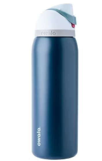 Owala FreeSip Insulated Stainless Steel Water Bottle with Straw, BPA-Free Sports Water Bottle, Great for Travel, 40 Oz Purple