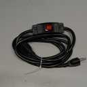 Joinfworld Switched Extension Cord 8 Ft Outdoor 14AWG 3 Prong Extension Cord with Switch On/Off 15A 125V Waterproof Lighted Inline Power Switch for Electrical Equipment