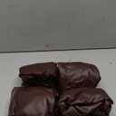 AYNEFY 4pcs Chair Seat Cover, Elastic Slipcover for Home Hotel, Made of Premium PU Material, Suitable for All Chair Types (Coffee)