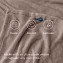 Bedsure GentleSoft Fleece Throw XL Blanket Mocha Brown - 300GSM Soft Lightweight Plush Cozy Blankets for Bed, Sofa, Couch, Travel, Camping, 50x70 inches