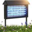 Large Solar Bug Zapper Outdoor for 4000 sq.ft Mosquito Zapper for Patio
