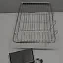 JASIWAY Dish Drying Rack in Sink, Expandable Stainless Steel Dish Drainers for Kitchen Counter, Dish Dryer Rack for Inside Sink, Over The Sink Dish Racks with Utensil Holder, Silver