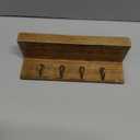 Gulex Key Holder Wall Mount, Rustic Wood Key Holder for Wall with 4 Hooks for Key Hanger to Organize Keys and Mail, Room Decor Key Hanger(Wood Color)