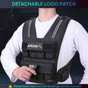 APEXUP Empty Adjustable Weighted Vest Men, 40lbs Weight Vest Woman Workout Vest for Strength Training (Cast Iron or Sandbags are Not Included)