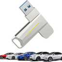 3.2 USB Flash Drive for Tesla Model 3/Y/S/X, [Universal Model] 128GB, 200MB/S Memory Stick Compatible for Car Audio System & Dashcam Sentry Mode, Laptop, Tablet, Smart TV and Gaming Console