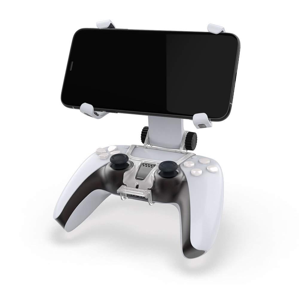 OSTENT Adjustable Convenient Mobile Phone Bracket Handle Clamp Holder Stand Mount Clip for Sony PS5 DualSense Wireless Controller