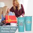 40th Birthday Gifts Women, Gifts for 40 Year Old Woman, 40th Birthday Decorations, 1986 Tumbler for Woman, Forty Gift for Her, 40 Yr Old Bday 20oz Tumbler