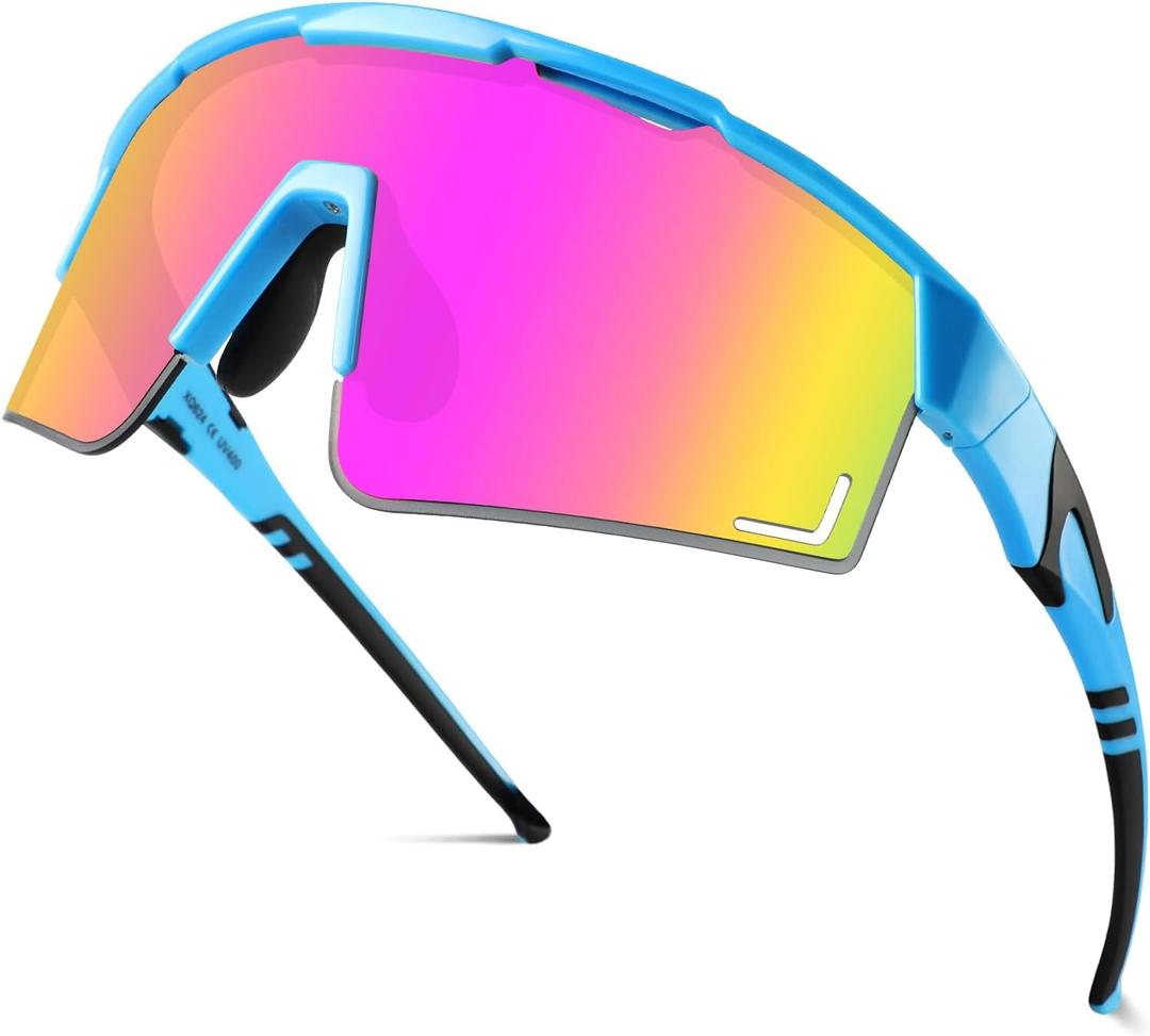 BangLong Baseball Glasses Sports Sunglasses, UV400 Protection, Men Women Youth Cycling Running Fishing Sunglasses
