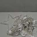 12FT 344 LED Christmas Tree Lights, Plug in Waterfall String Lights with Topper Star, Waterproof 8 Modes Outdoor Christmas Decorations for Indoor Patio Yard Lawn Xmas Party, Blue