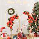 Wedding Arch, Metal Arch Backdrop Stand, Balloon Arch Stand Wedding Frame for Ceremony Decoration (Gold, 6FT, 5FT, 4FT Arch Backdrop)