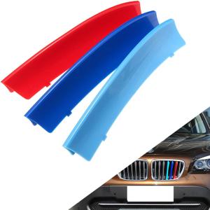 Grille color stripes Compatible with bmw accessories 2009-2015 E84 X1 grille insert accessories 7-Beam