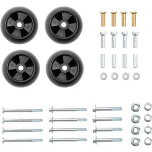 Mower Anti Scalp Deck Wheel Kit Set of 4 Compatible with John Deere AM133602, AM116299, M111489