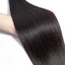 #1B Natural Black Bundles Straight Bundles Human Hair 20 22 24 Inch NerriHou Brazilian Virgin Hair 3 Bundle Natural Color Straight Bundles Human Hair Extensions 50 Gram Per Bundle