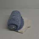 Snuggle Sac Blue Throw Blankets for Couch, Reversible Super Soft Warm Blankets Cozy Knit Blanket Fuzzy Plush Throws for Sofa, Bed, Gift, Heather Blue, 50 x 60 inches